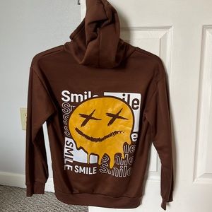 Brown graphic hoodie